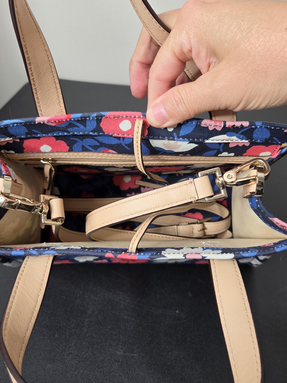 Kate Spade 25th Anniversary Sam Washington Square Small Floral Fabric Tote - Picture 7 of 13